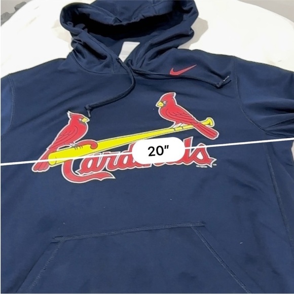 Nike St. Louis Cardinals MLB Pull Over Hoodie Sweatshirt size men's small - Picture 5 of 10